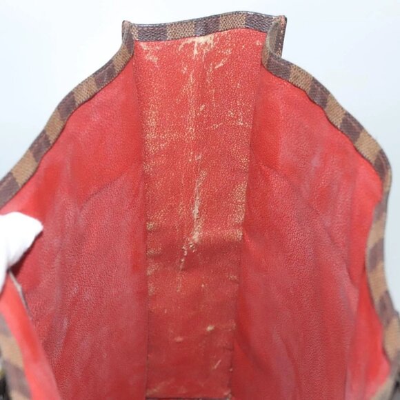 LOUIS VUITTON Damier Ebene Sac Plat Hand Bag N51140 LV Auth 118710 - Picture 13 of 16